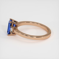 0.96 Ct. Blue Sapphire Ring, 14K Rose Gold 4