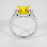 5.14 Ct. Yellow Sapphire Ring, 18K White Gold 3
