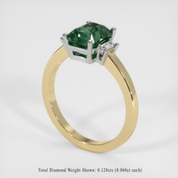 2.22 Ct. Sapphire Ring, 14K White & Yellow 2