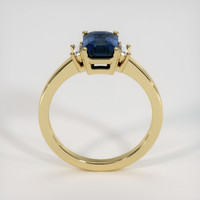 2.23 Ct. Greenish Blue Sapphire Ring, 10K Yellow Gold 3