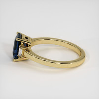 2.23 Ct. Greenish Blue Sapphire Ring, 10K Yellow Gold 4