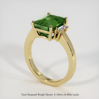 5.05 Ct. Green Sapphire Ring, 14K Yellow Gold 2