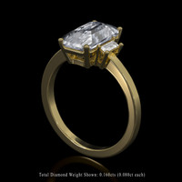 3.57 Ct. Sapphire Ring, 14K Yellow Gold 2