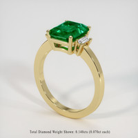 2.23 Ct. Emerald Ring, 18K Yellow Gold 2