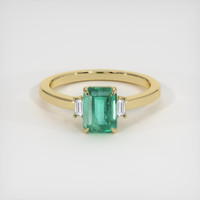 1.62 Ct. Emerald Ring, 18K Yellow Gold 1