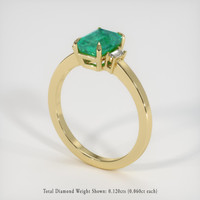 1.62 Ct. Emerald Ring, 18K Yellow Gold 2