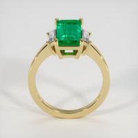 2.66 Ct. Emerald Ring, 18K Yellow Gold 3