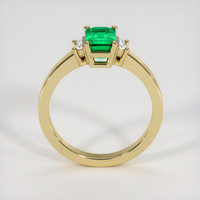 1.08 Ct. Emerald Ring, 18K Yellow Gold 3
