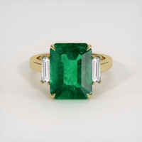 4.87 Ct. Emerald Ring, 18K Yellow Gold 1