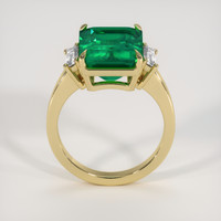 4.87 Ct. Emerald Ring, 18K Yellow Gold 3