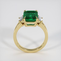3.37 Ct. Emerald Ring, 18K Yellow Gold 3