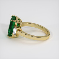 3.37 Ct. Emerald Ring, 18K Yellow Gold 4