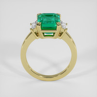 3.75 Ct. Emerald Ring, 18K Yellow Gold 3