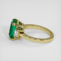 3.75 Ct. Emerald Ring, 18K Yellow Gold 4