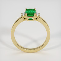 1.22 Ct. Emerald Ring, 18K Yellow Gold 3