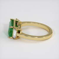 2.97 Ct. Emerald Ring, 18K Yellow Gold 4