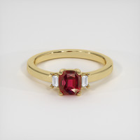 1.12 Ct. Ruby Ring, 18K Yellow Gold 1