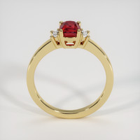 1.12 Ct. Ruby Ring, 18K Yellow Gold 3