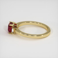 1.12 Ct. Ruby Ring, 18K Yellow Gold 4