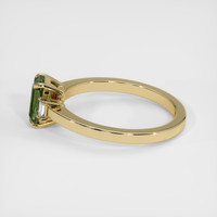 1.29 Ct. Green Sapphire Ring, 18K Yellow Gold 4