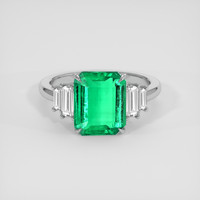 3.05 Ct. Emerald Ring, Platinum 950 1