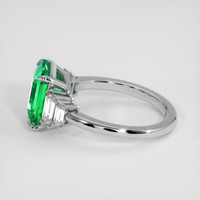3.05 Ct. Emerald Ring, Platinum 950 4