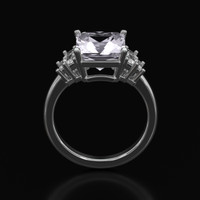 3.43 Ct. Gemstone Ring, Platinum 950 2