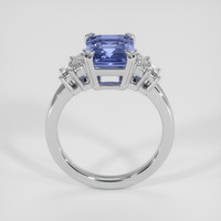 3.52 Ct. Blue Sapphire Ring, Platinum 950 3