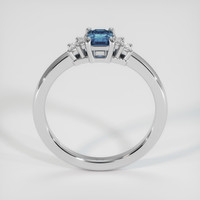 0.49 Ct. Bluish Green Sapphire Ring, Platinum 950 3
