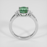2.44 Ct. Bluish Green Sapphire Ring, Platinum 950 3