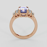 2.53 Ct. Bi Color Sapphire Ring, 18K Rose Gold 3