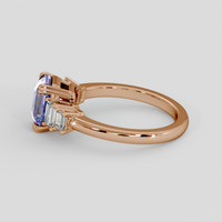 2.53 Ct. Bi Color Sapphire Ring, 18K Rose Gold 4
