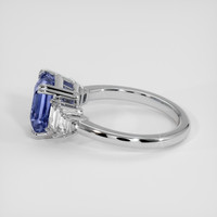 3.52 Ct. Blue Sapphire Ring, 14K White Gold 4