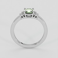 0.76 Ct. Green Sapphire Ring, 14K White Gold 3