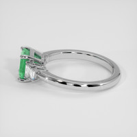 1.23 Ct. Emerald Ring, 18K White Gold 4