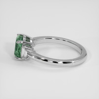 2.44 Ct. Bluish Green Sapphire Ring, 18K White Gold 4