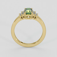1.20 Ct. Yellowish Green Sapphire Ring, 10K Yellow Gold 3