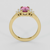1.06 Ct. Pink Sapphire Ring, 14K Yellow Gold 3