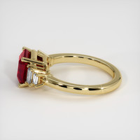 2.08 Ct. Ruby Ring, 14K Yellow Gold 4