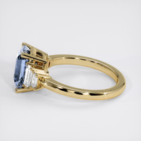 3.65 Ct. Blue Sapphire Ring, 14K Yellow Gold 4