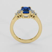 1.83 Ct. Blue Sapphire Ring, 14K Yellow Gold 3