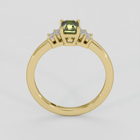 0.82 Ct. Greenish Yellow Sapphire Ring, 14K Yellow Gold 3