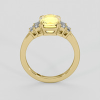 3.63 Ct. Yellow Sapphire Ring, 14K Yellow Gold 3