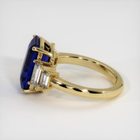 7.10 Ct. Blue Sapphire Ring, 18K Yellow Gold 4