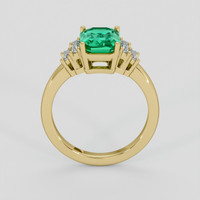 1.86 Ct. Emerald Ring, 18K Yellow Gold 3