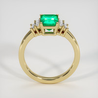 1.19 Ct. Emerald Ring, 18K Yellow Gold 3