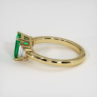 1.19 Ct. Emerald Ring, 18K Yellow Gold 4