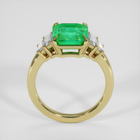 3.05 Ct. Emerald Ring, 18K Yellow Gold 3