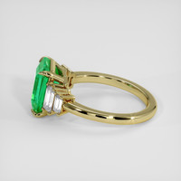 3.05 Ct. Emerald Ring, 18K Yellow Gold 4