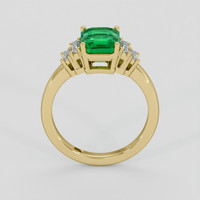 2.08 Ct. Emerald Ring, 18K Yellow Gold 3